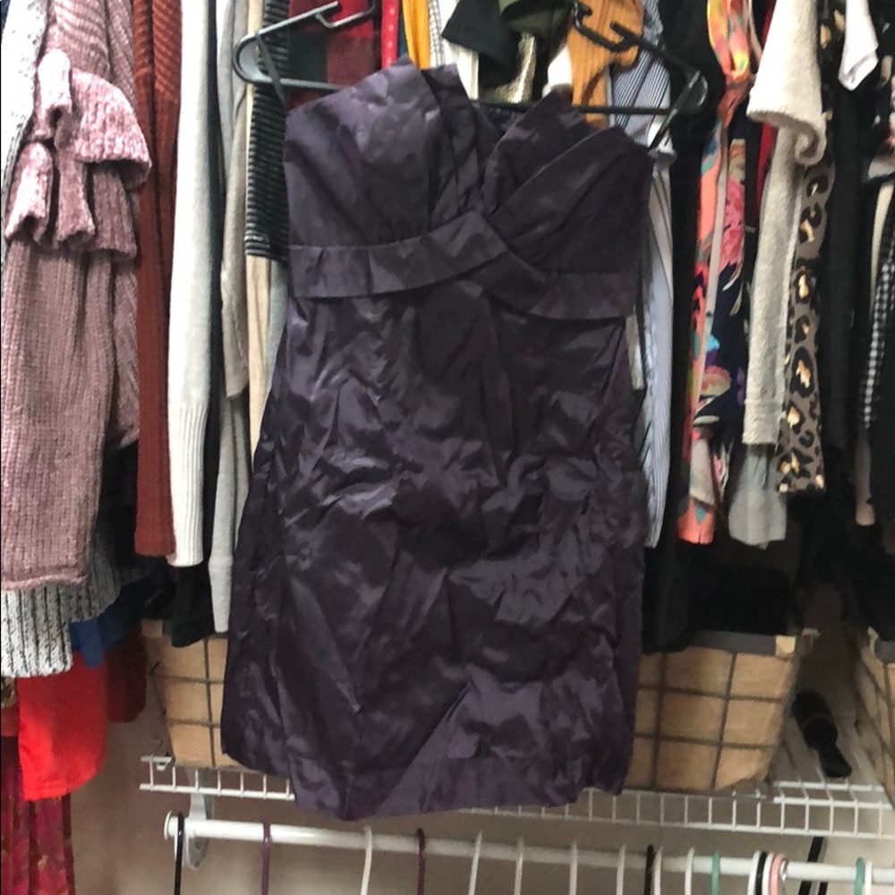 Bebe dark purple dress